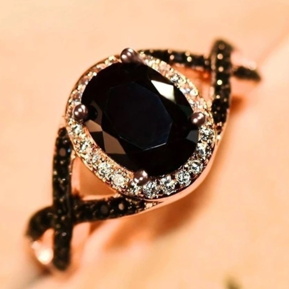 GOLD FLOWER BRIDAL RING